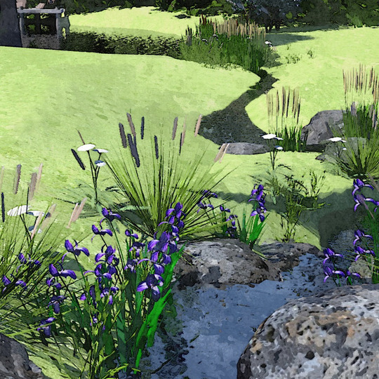 A stream garden