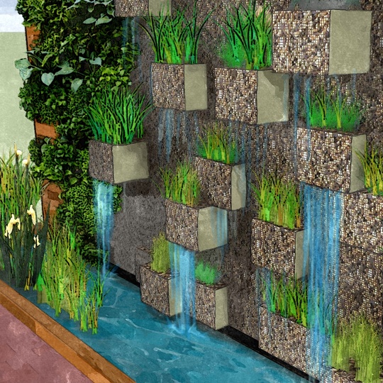 Vertical wetlands design