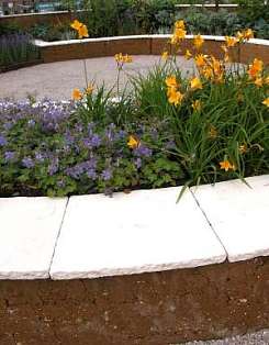 rammed earth garden walling